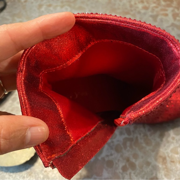 Jess Lea Boots Heel Ankle Woman’s 8 Bedazzled Beaded Studded Zip 4” square - Picture 6 of 15